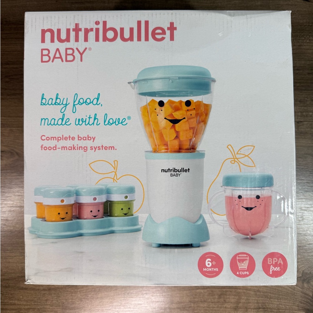 Blue and Pink Kitchen Tools for Baby Food Preparation